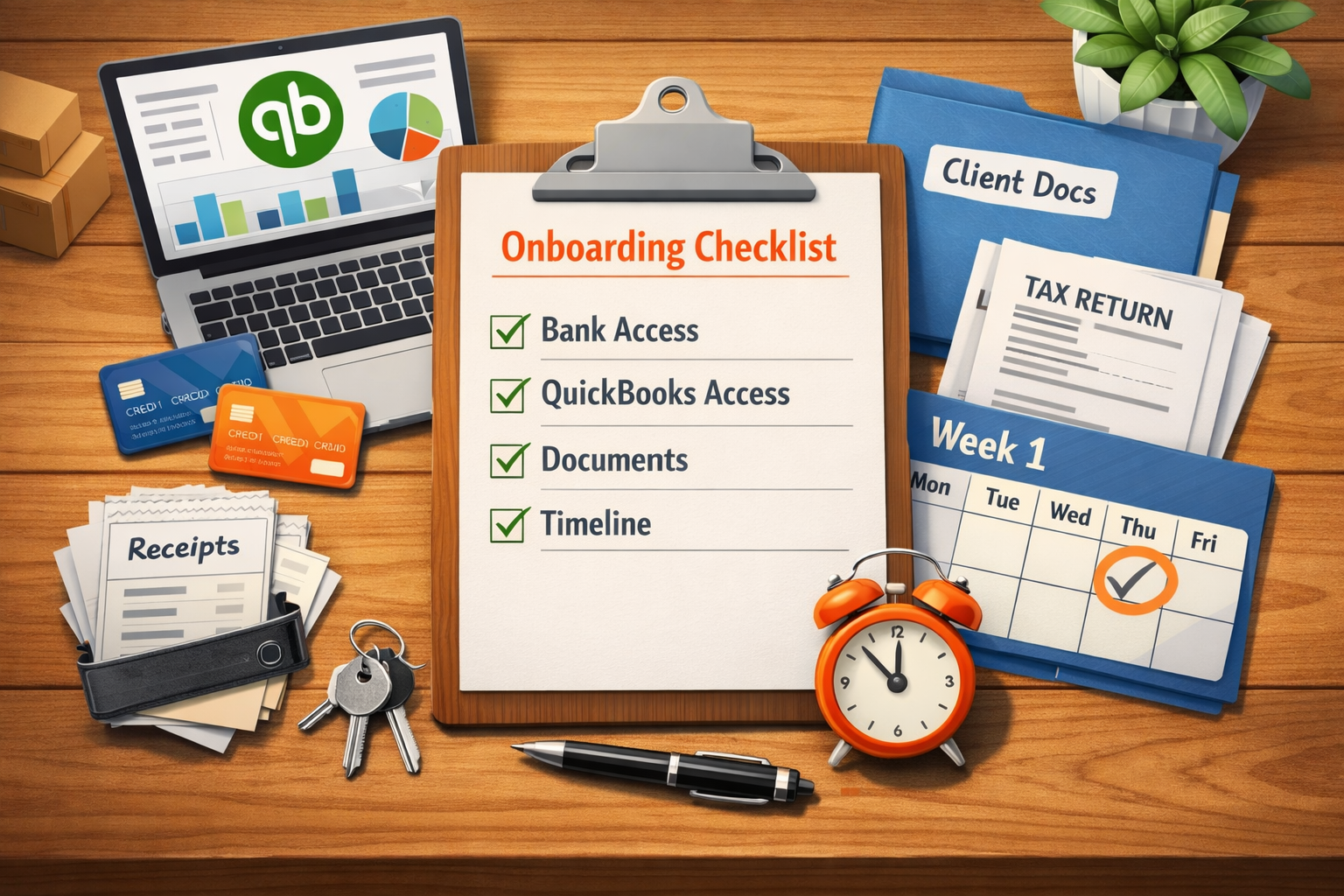 Bookkeeping onboarding checklist